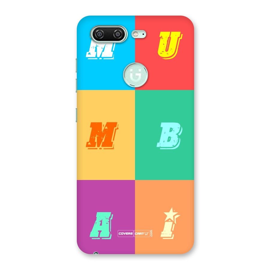 Mumbai Alphabets Back Case for Gionee S10