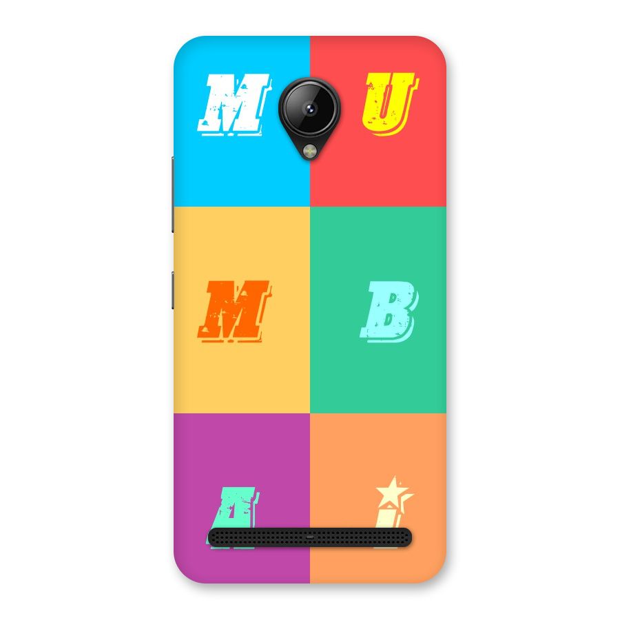 Mumbai Alphabets Back Case for Lenovo C2