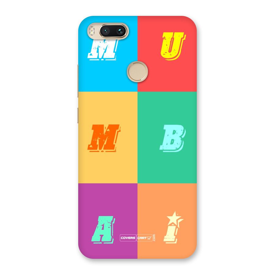 Mumbai Alphabets Back Case for Mi A1