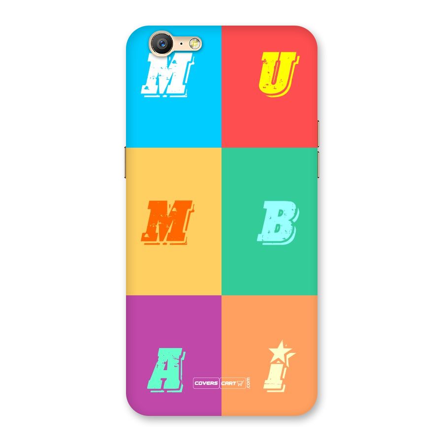 Mumbai Alphabets Back Case for Oppo A57