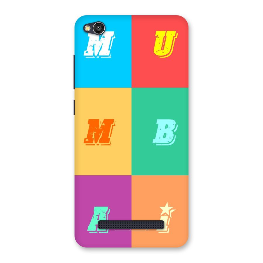 Mumbai Alphabets Back Case for Redmi 4A