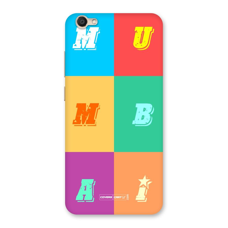 Mumbai Alphabets Back Case for Vivo V5