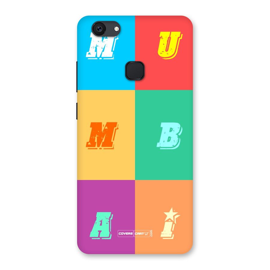 Mumbai Alphabets Back Case for Vivo V7 Plus