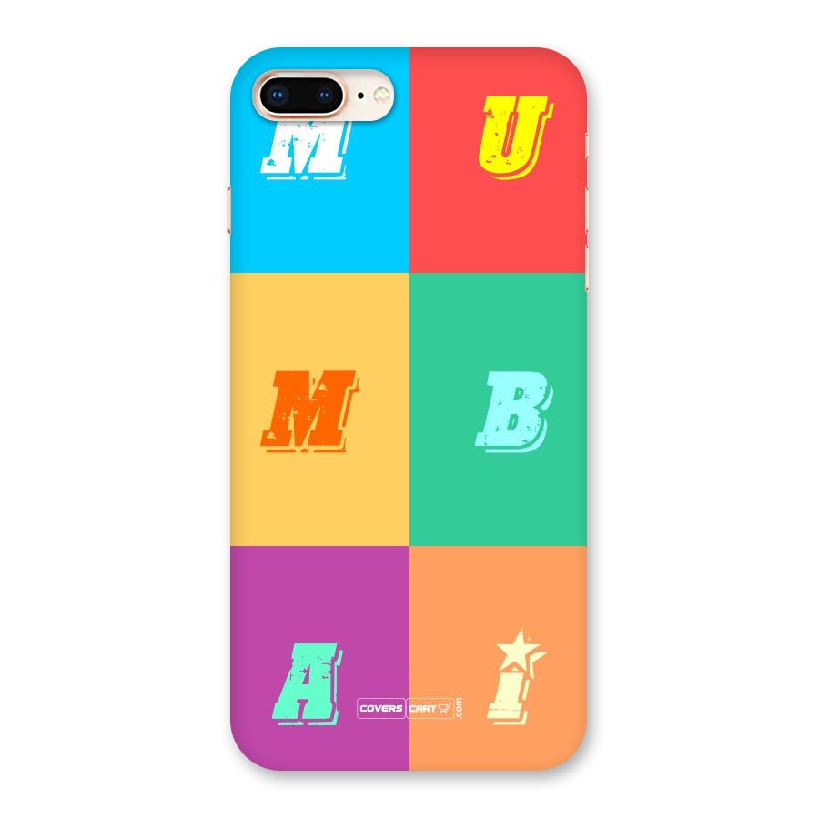 Mumbai Alphabets Back Case for iPhone 8 Plus