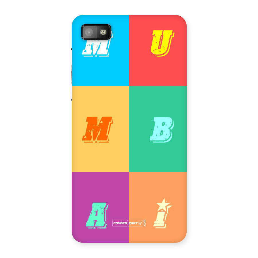 Mumbai Alphabets Back Case for Blackberry Z10