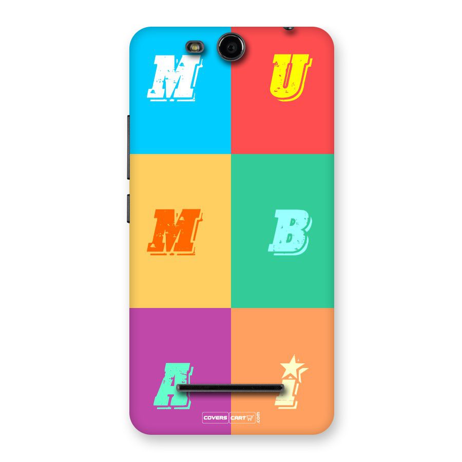 Mumbai Alphabets Back Case for Canvas Juice 3