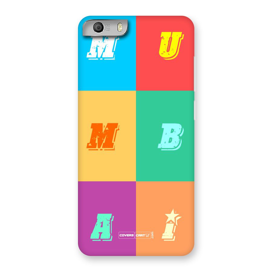 Mumbai Alphabets Back Case for Canvas Knight 2