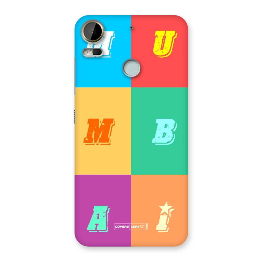 Mumbai Alphabets Back Case for Desire 10 Pro