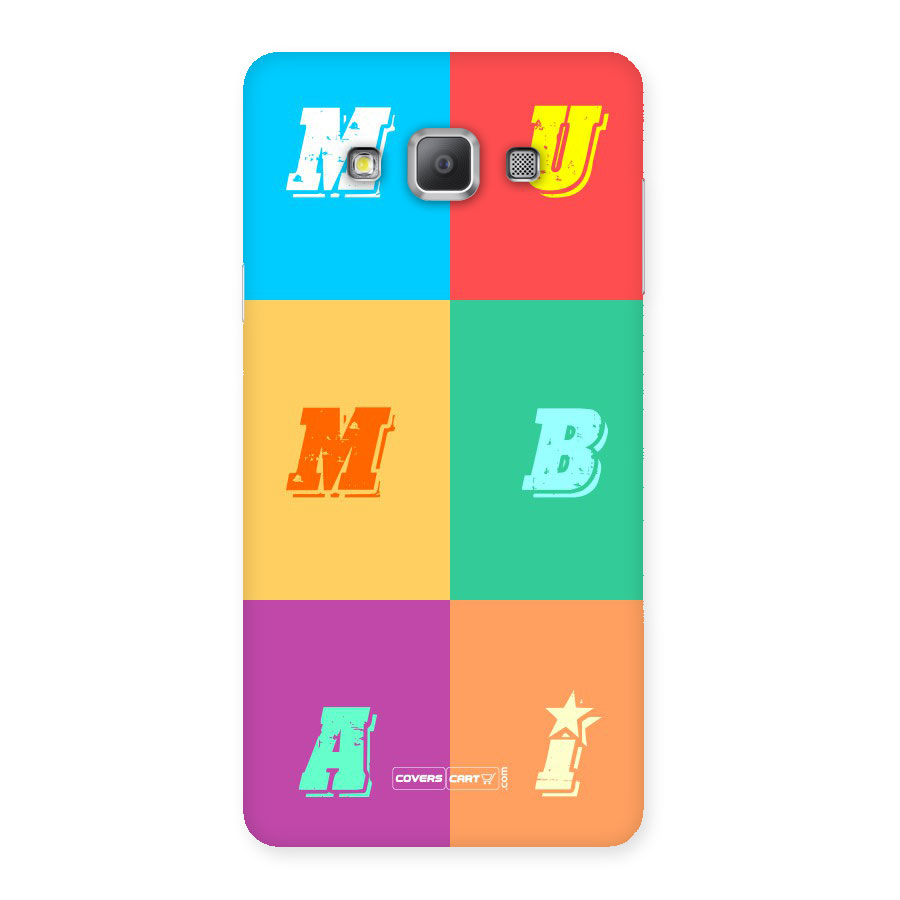Mumbai Alphabets Back Case for Galaxy A7