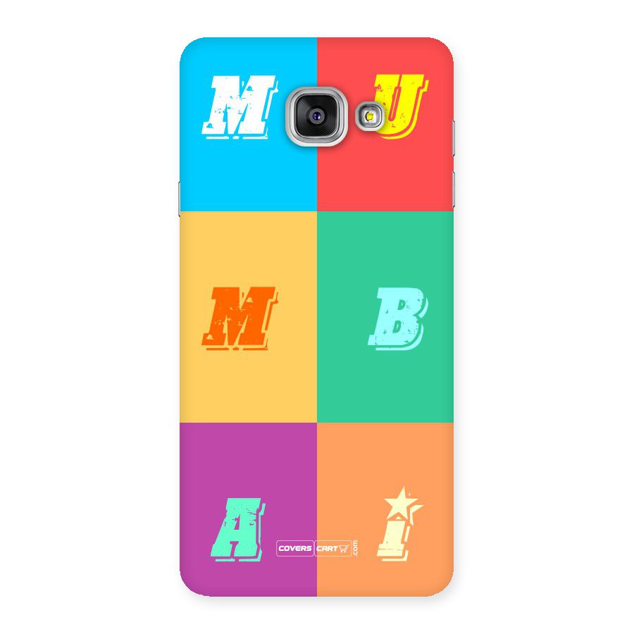 Mumbai Alphabets Back Case for Galaxy A7 2016