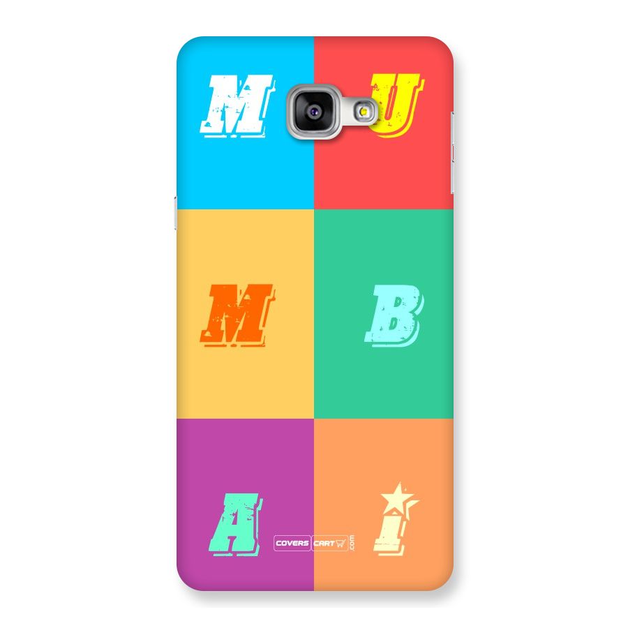 Mumbai Alphabets Back Case for Galaxy A9