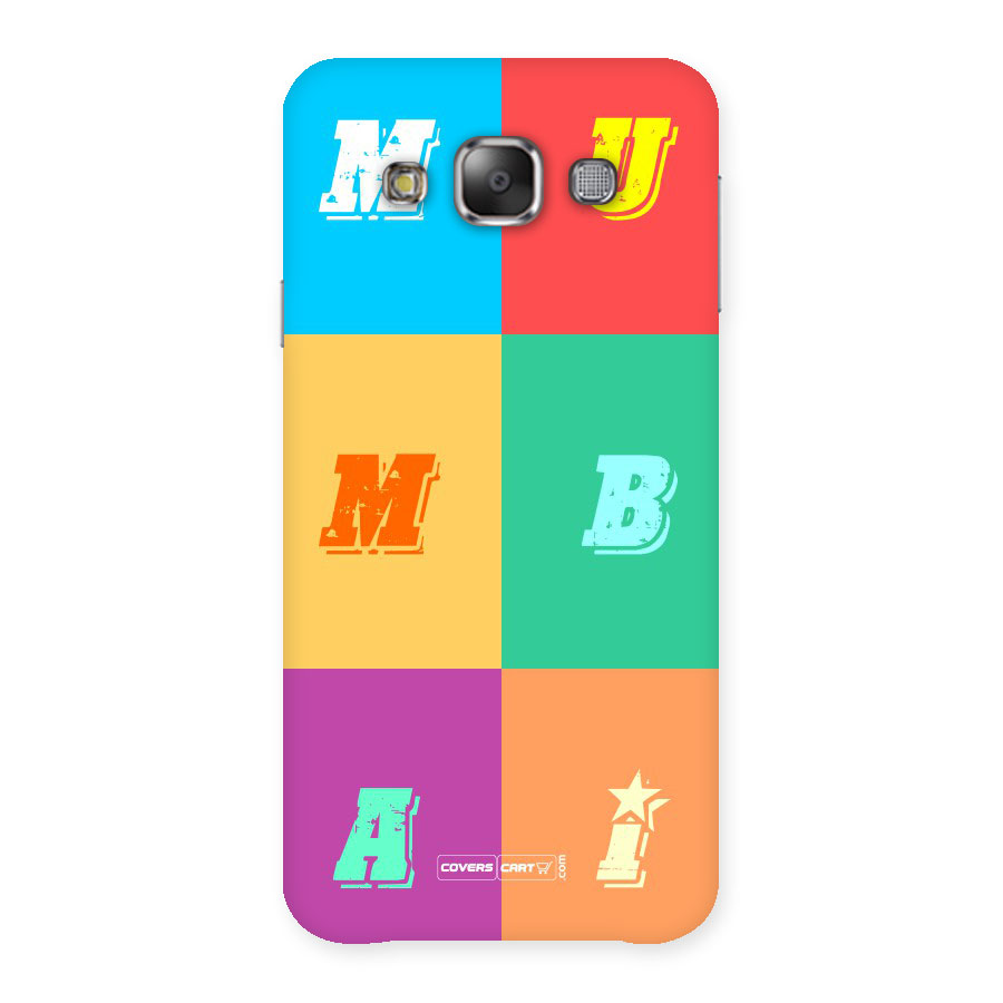 Mumbai Alphabets Back Case for Galaxy E7
