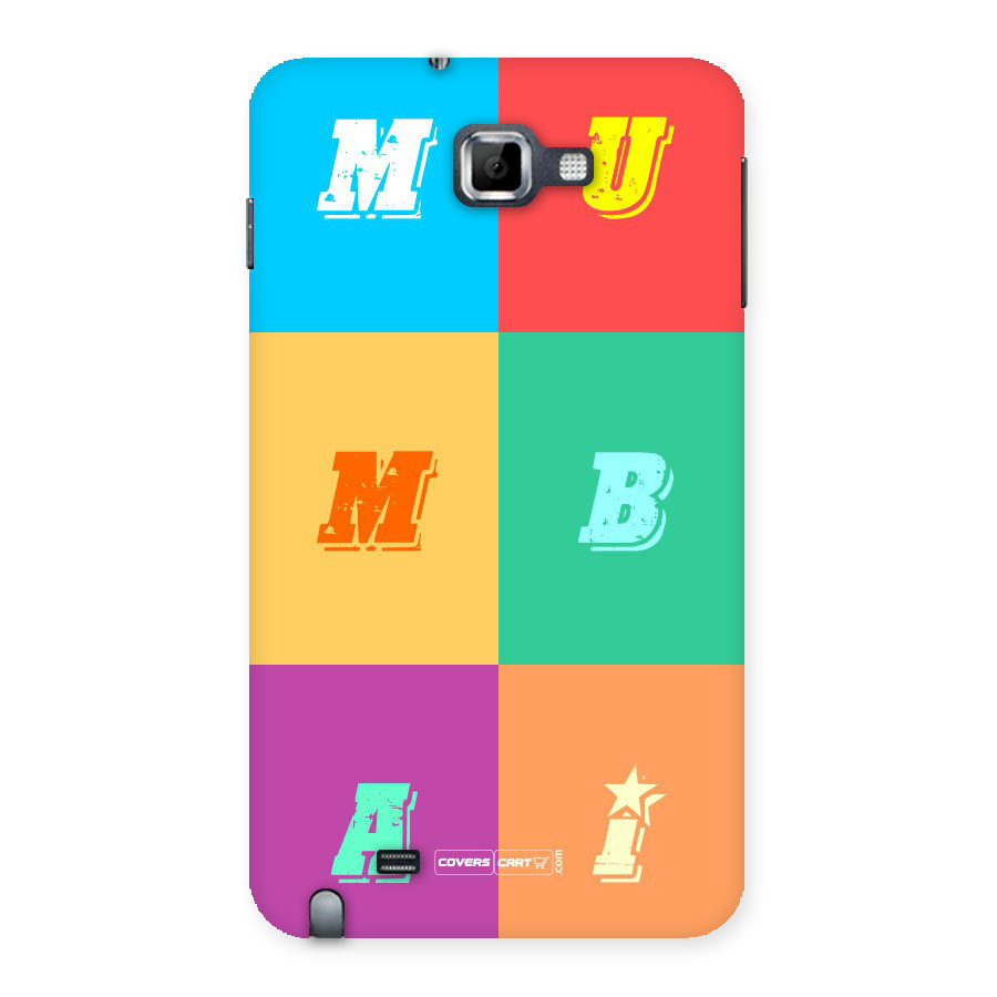 Mumbai Alphabets Back Case for Galaxy Note