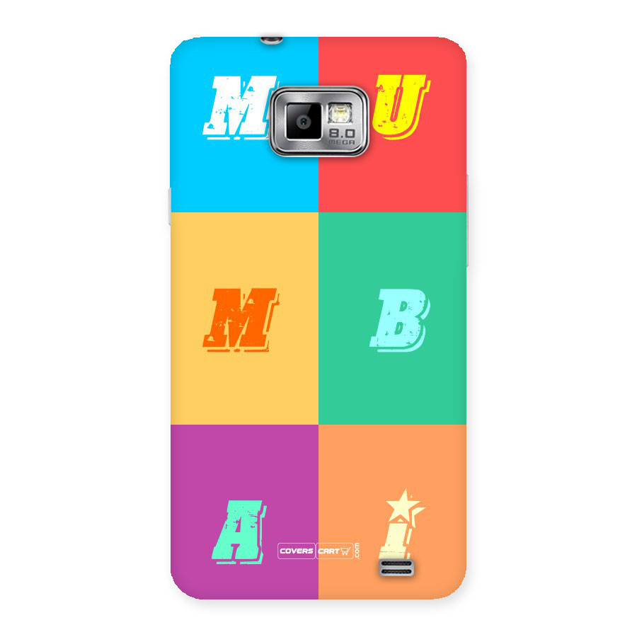 Mumbai Alphabets Back Case for Galaxy S2