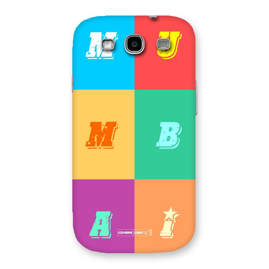 Mumbai Alphabets Back Case for Galaxy S3