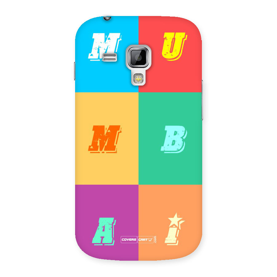 Mumbai Alphabets Back Case for Galaxy S Duos