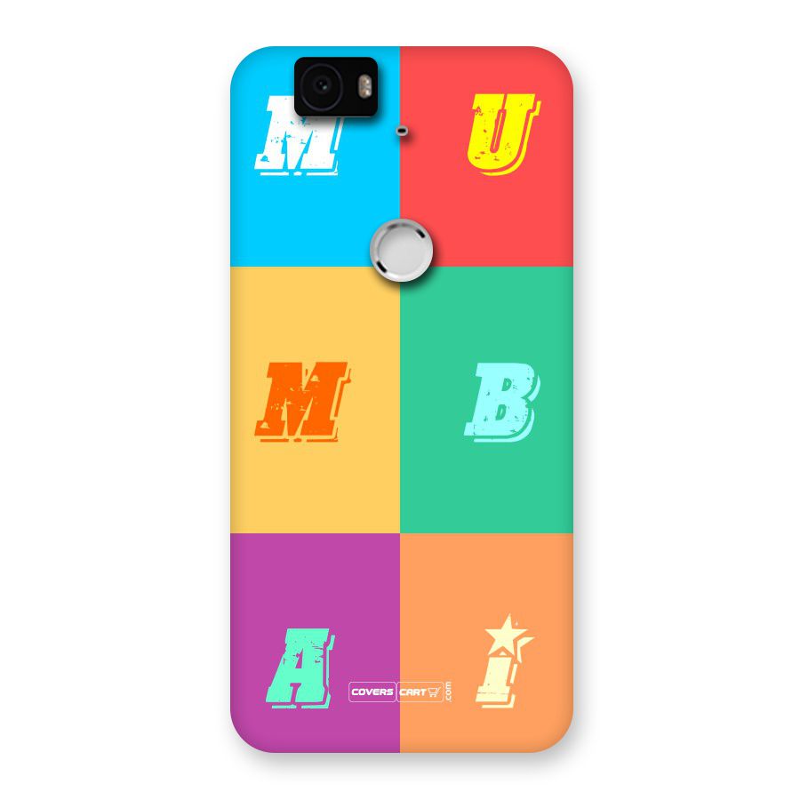 Mumbai Alphabets Back Case for Google Nexus 6P