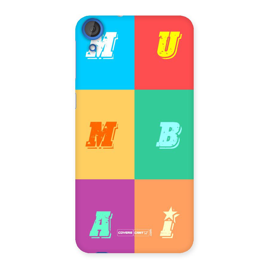 Mumbai Alphabets Back Case for HTC Desire 820s