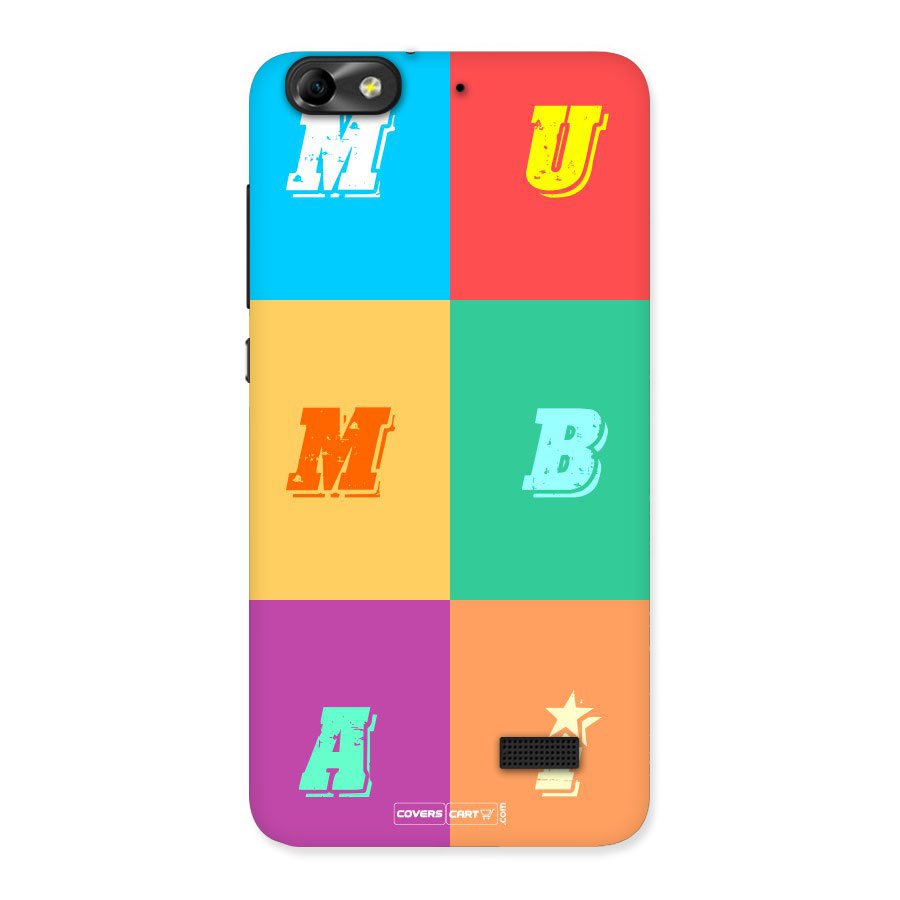 Mumbai Alphabets Back Case for Honor 4C