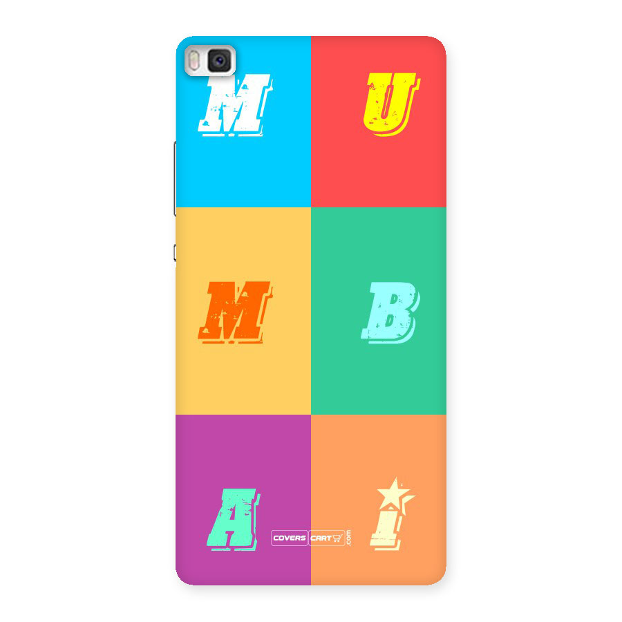 Mumbai Alphabets Back Case for Huawei P8