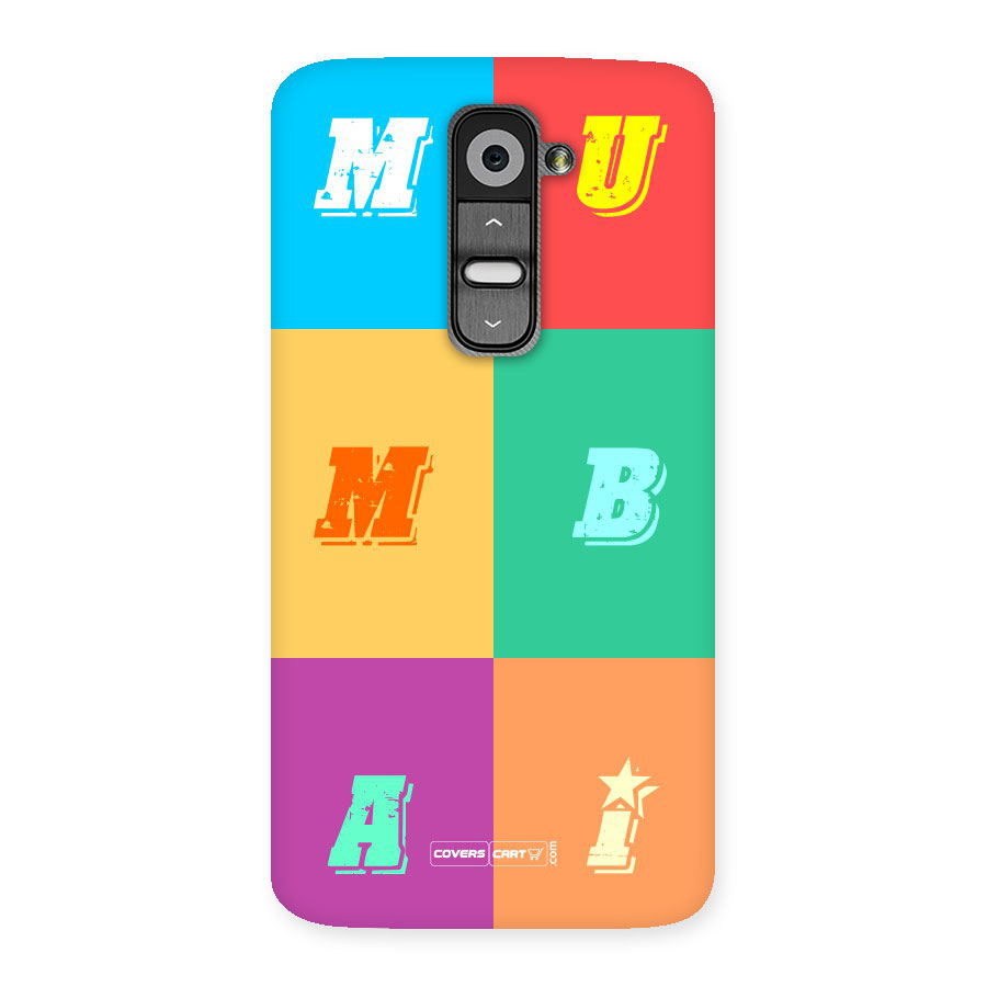 Mumbai Alphabets Back Case for LG G2