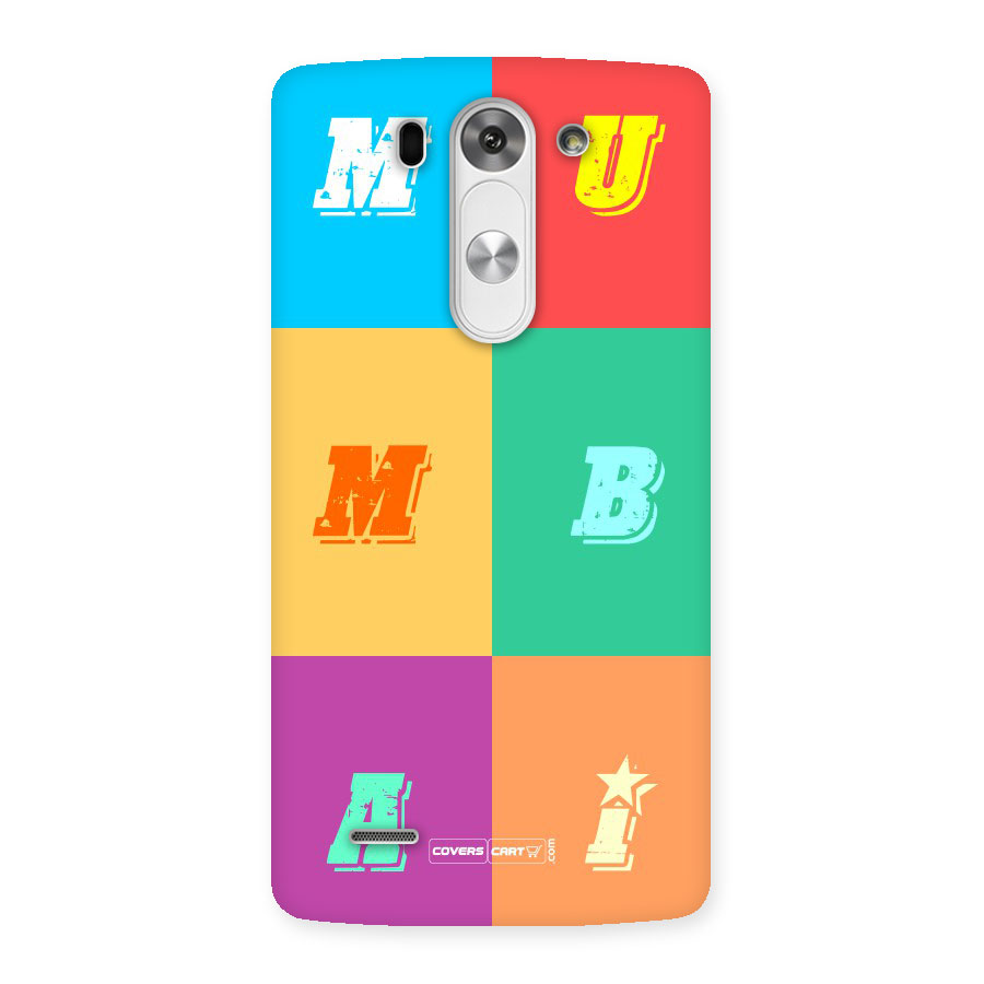 Mumbai Alphabets Back Case for LG G3 Beat