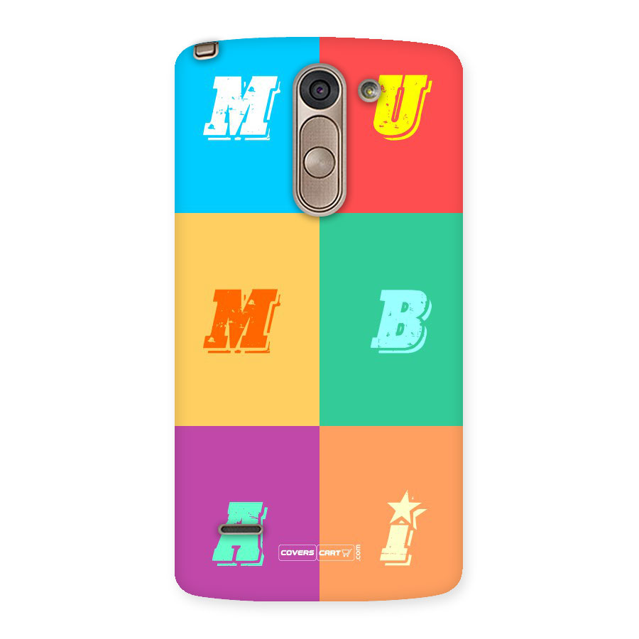 Mumbai Alphabets Back Case for LG G3 Stylus