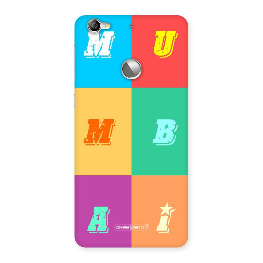 Mumbai Alphabets Back Case for LeTV Le 1S