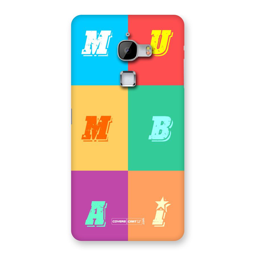 Mumbai Alphabets Back Case for LeTV Le Max
