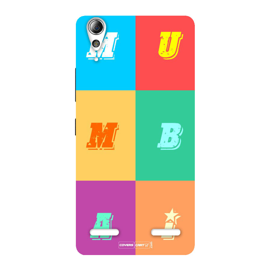 Mumbai Alphabets Back Case for Lenovo A6000