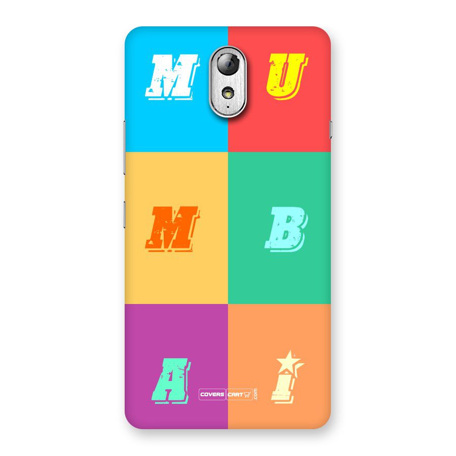 Mumbai Alphabets Back Case for Lenovo Vibe P1M