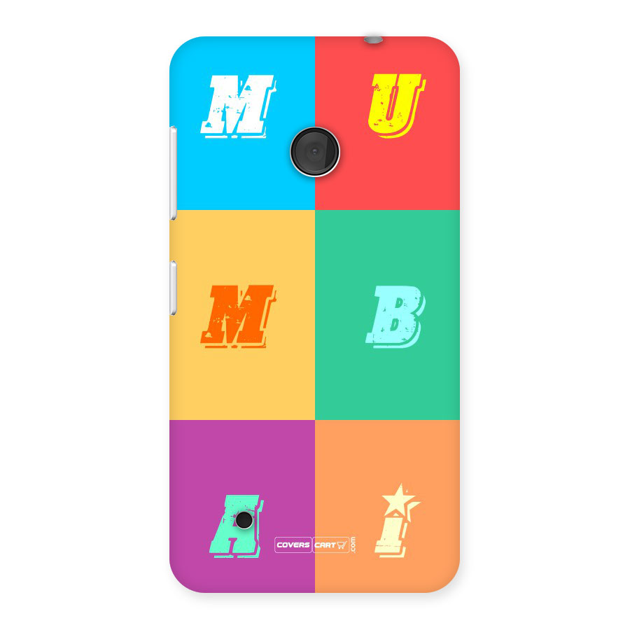 Mumbai Alphabets Back Case for Lumia 530