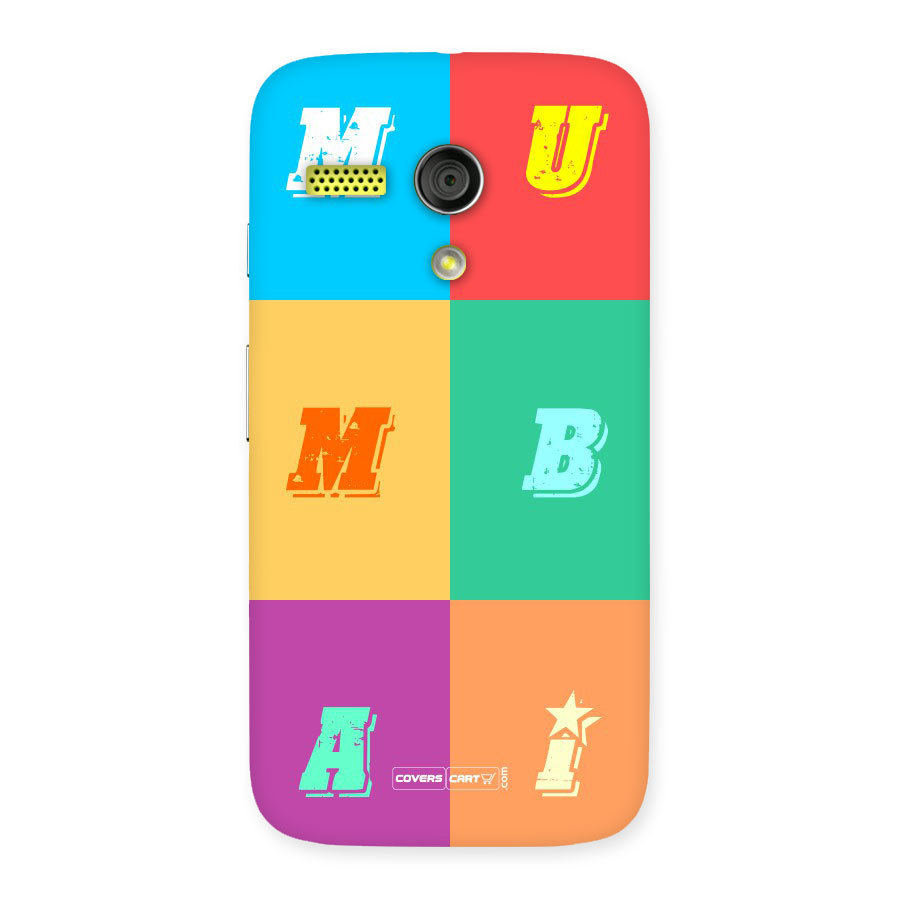 Mumbai Alphabets Back Case for Moto G