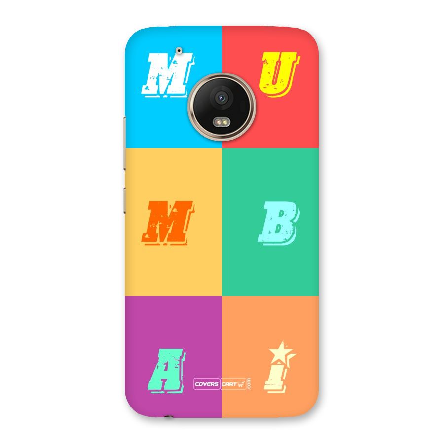 Mumbai Alphabets Back Case for Moto G5 Plus