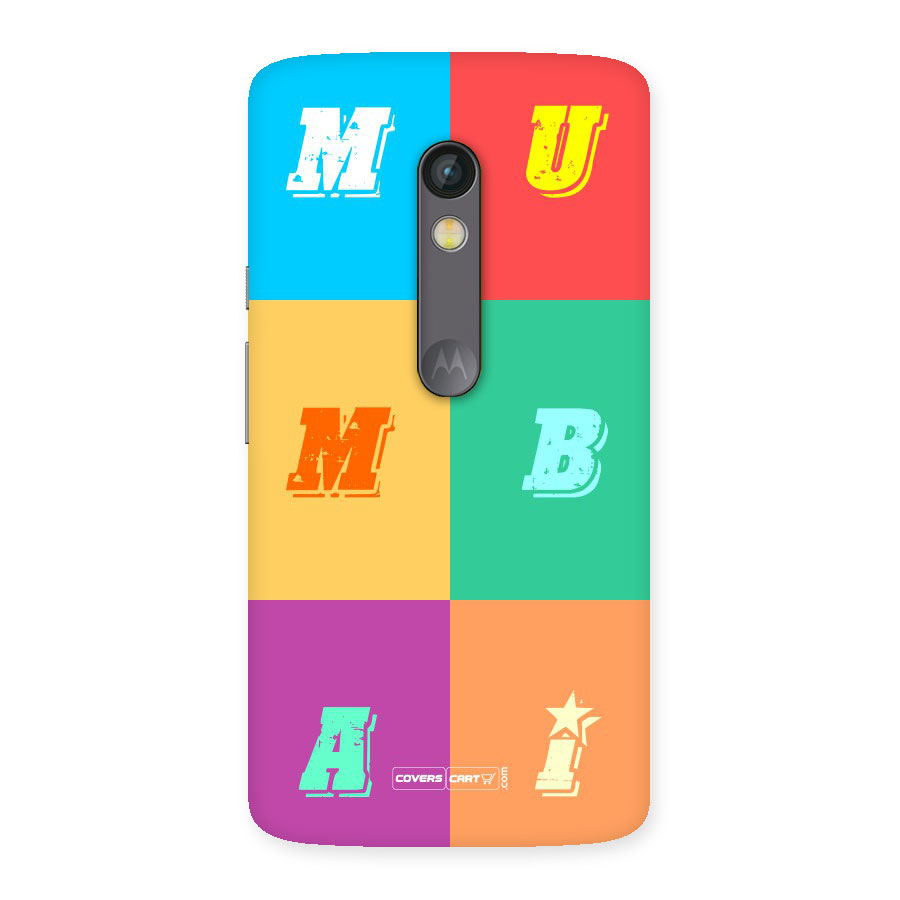 Mumbai Alphabets Back Case for Moto X Play