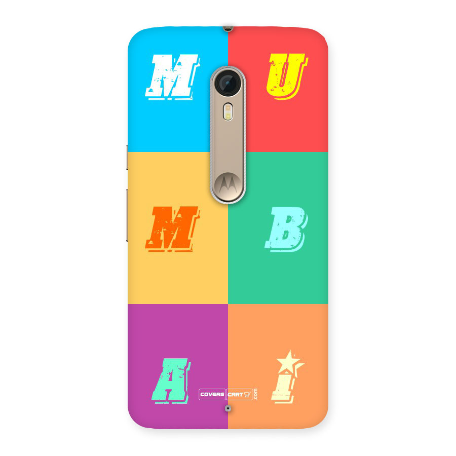 Mumbai Alphabets Back Case for Motorola Moto X Style
