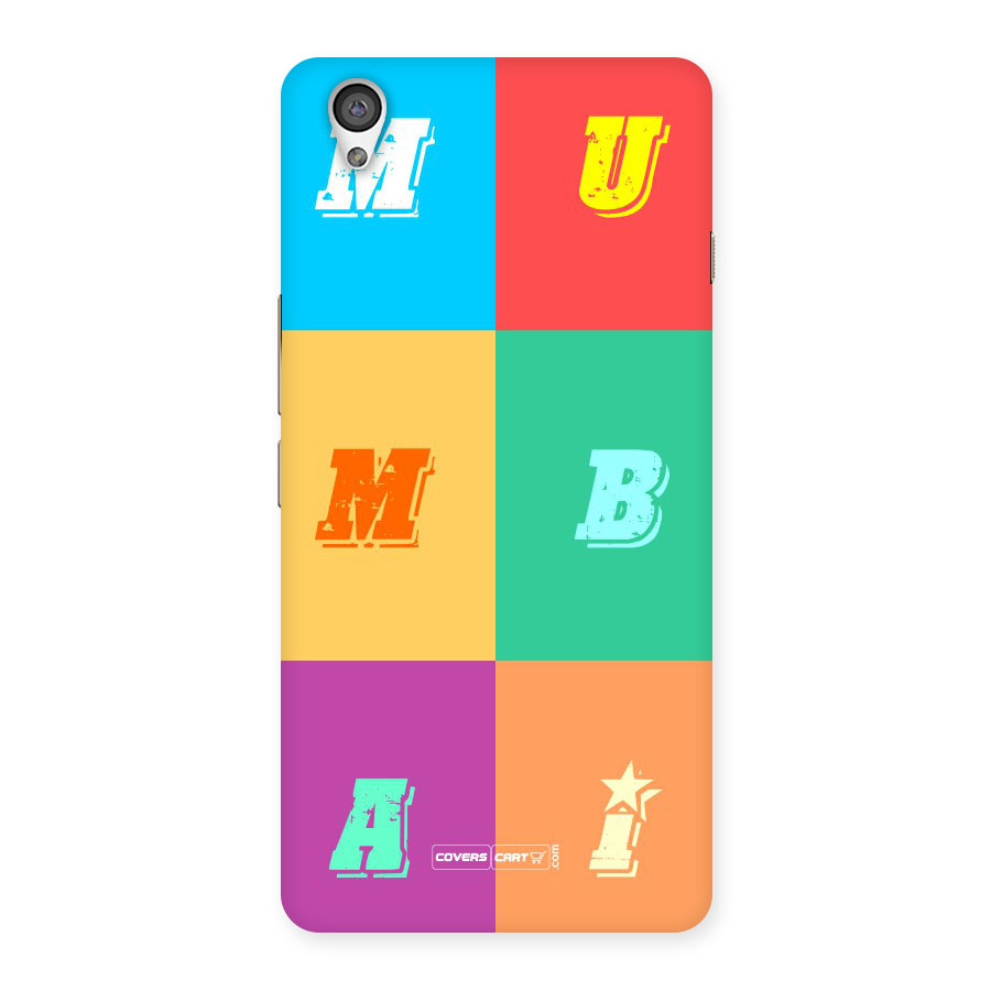 Mumbai Alphabets Back Case for OnePlus X