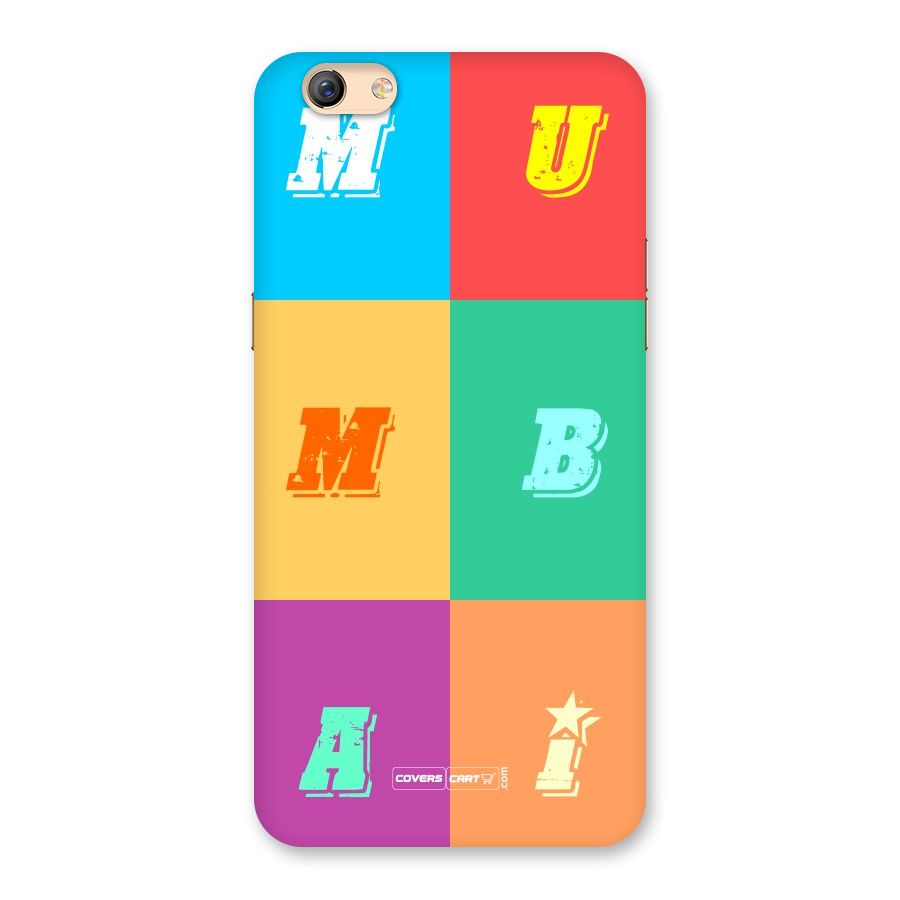 Mumbai Alphabets Back Case for Oppo F3 Plus