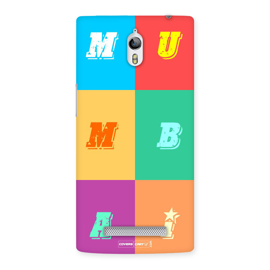 Mumbai Alphabets Back Case for Oppo Find 7