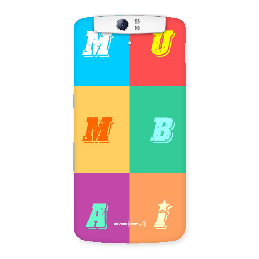 Mumbai Alphabets Back Case for Oppo N1