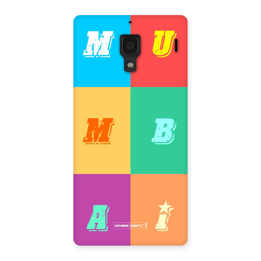 Mumbai Alphabets Back Case for Redmi 1S