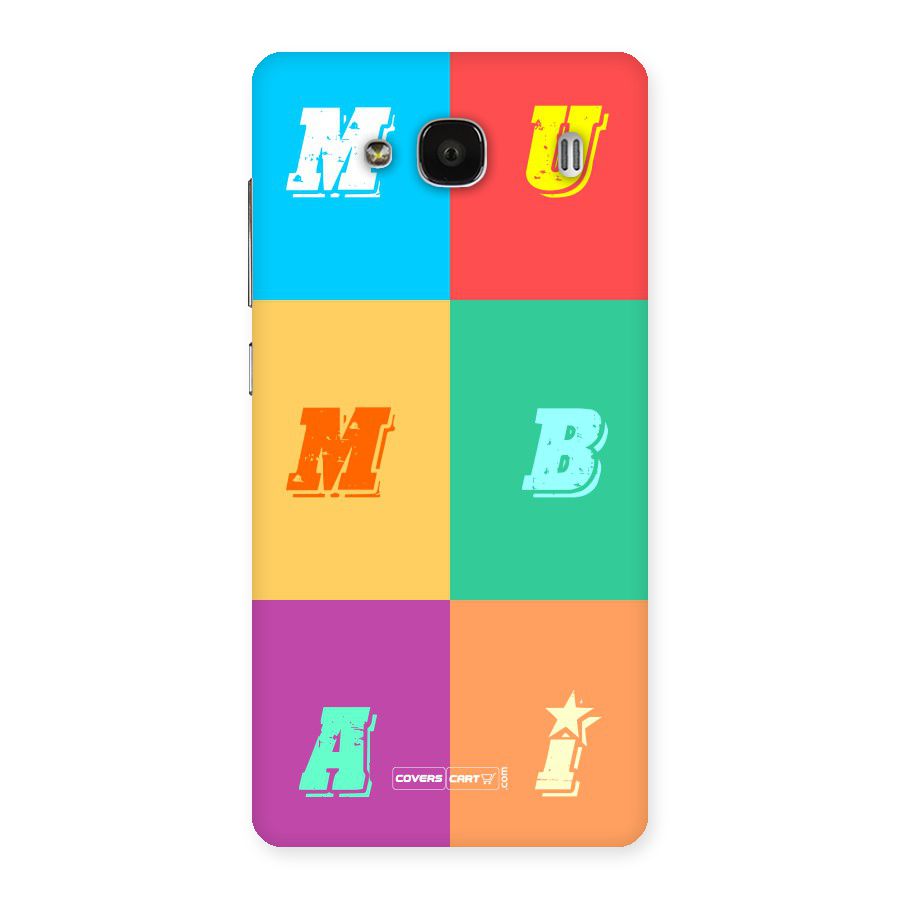Mumbai Alphabets Back Case for Redmi 2s