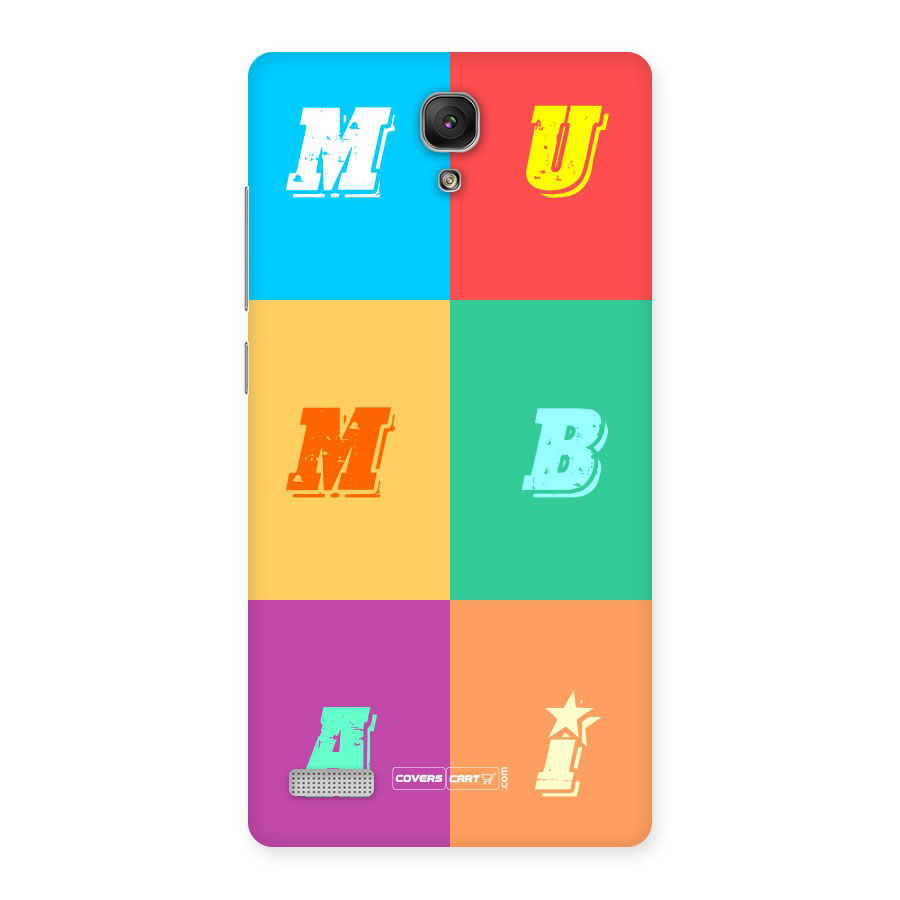 Mumbai Alphabets Back Case for Redmi Note
