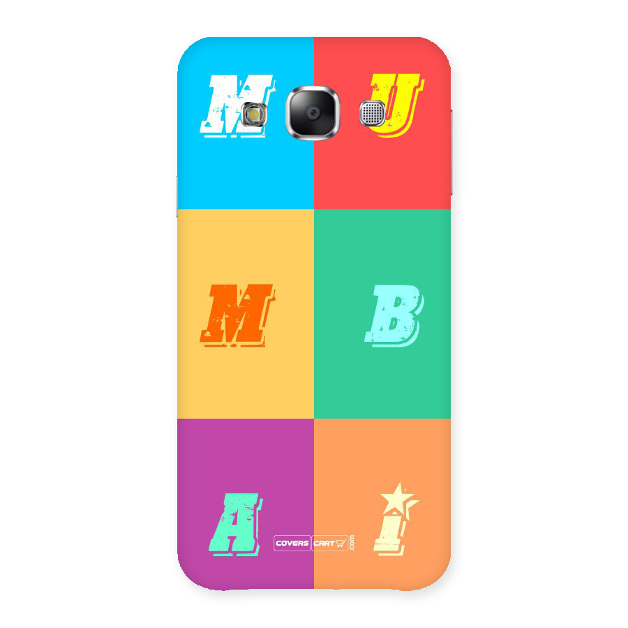 Mumbai Alphabets Back Case for Samsung Galaxy E5