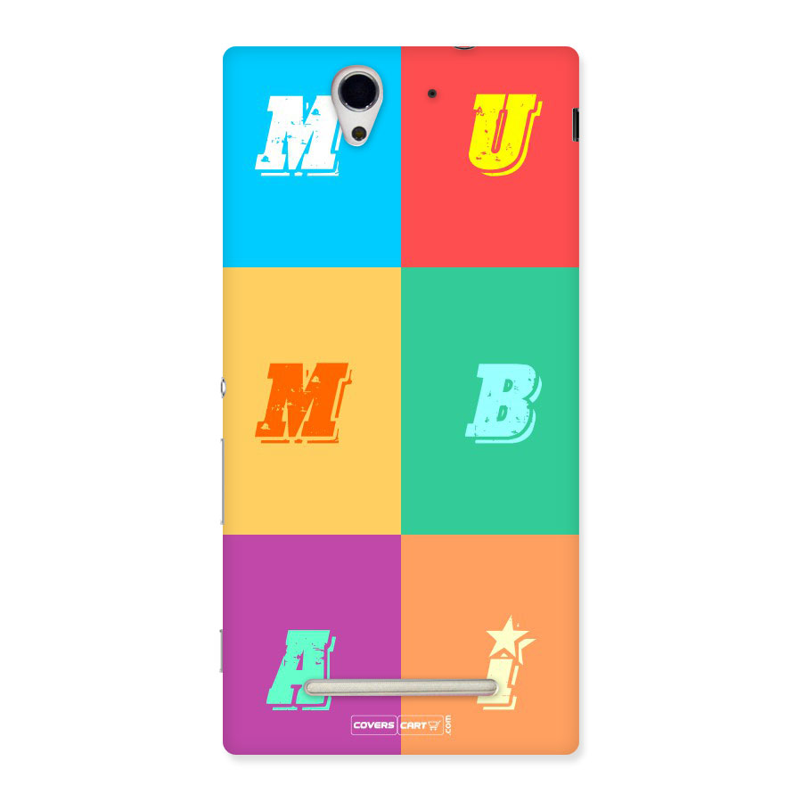 Mumbai Alphabets Back Case for Sony Xperia C3