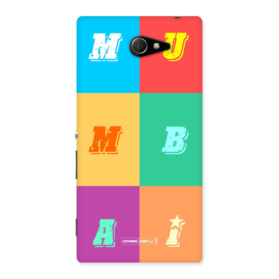 Mumbai Alphabets Back Case for Sony Xperia M2