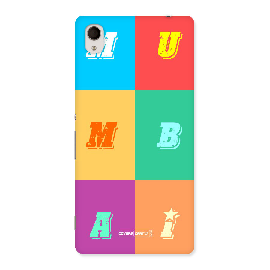 Mumbai Alphabets Back Case for Sony Xperia M4