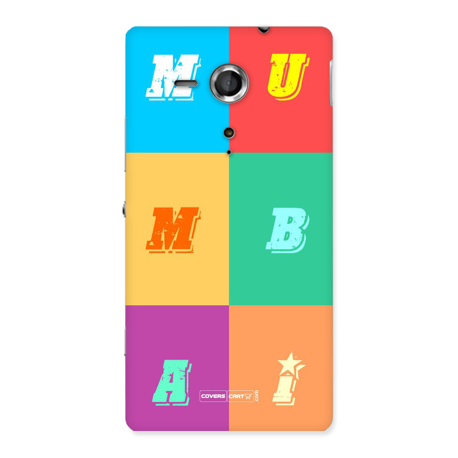 Mumbai Alphabets Back Case for Sony Xperia SP