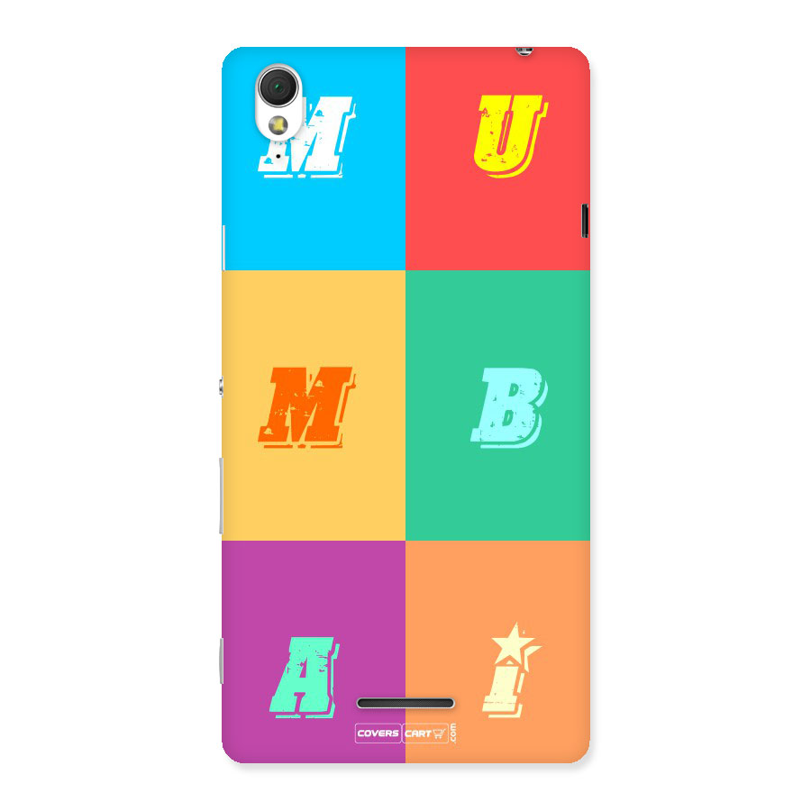 Mumbai Alphabets Back Case for Sony Xperia T3