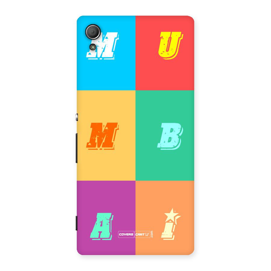 Mumbai Alphabets Back Case for Xperia Z3 Plus